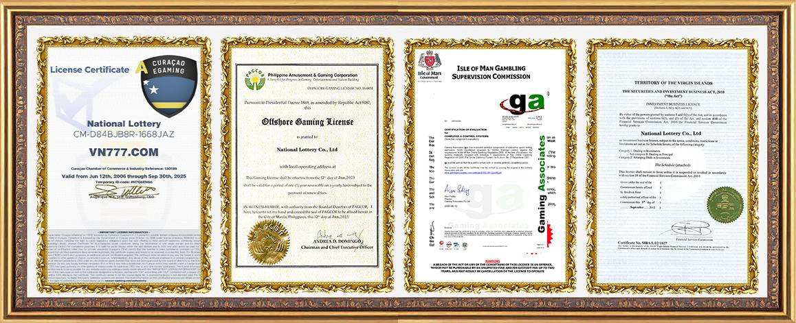 Giấy Phép VN777 Hoạt Động Hợp Pháp